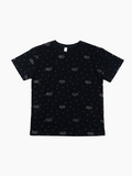 Girls Printed Shirt (Black)