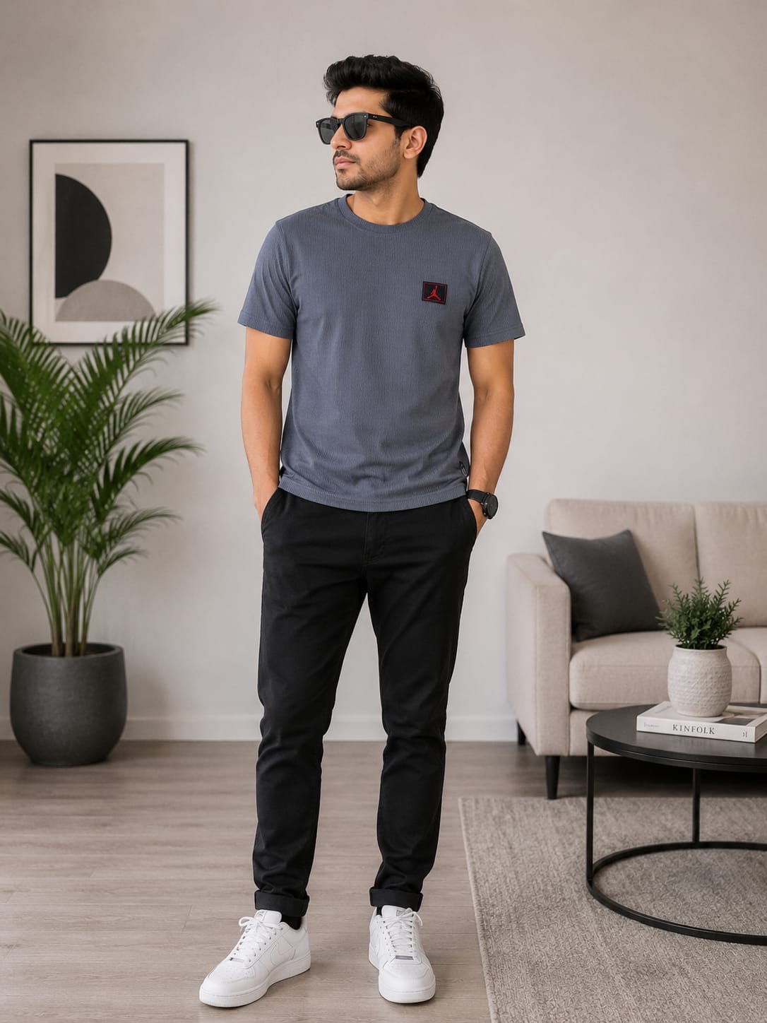Jents Round nick T shirt