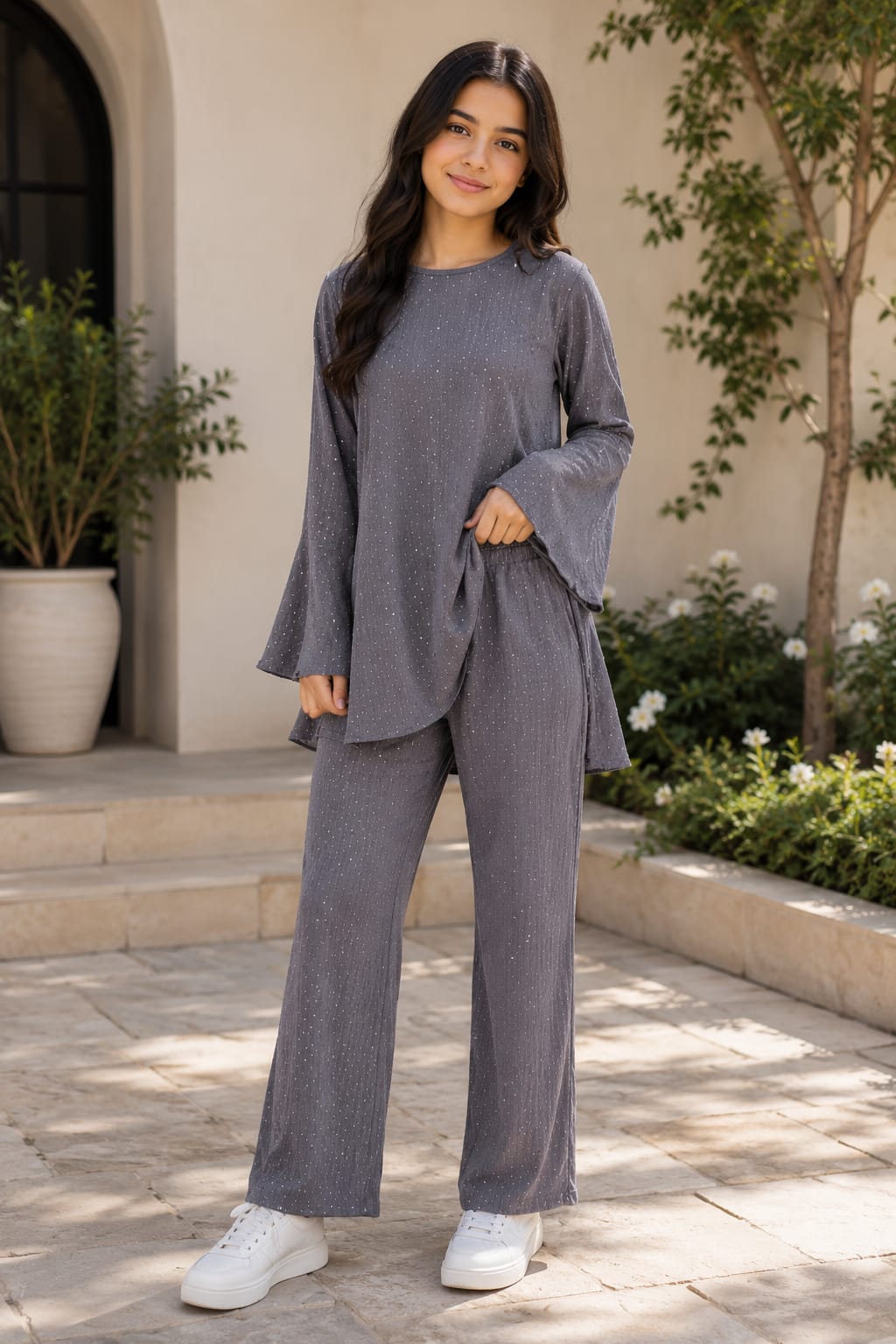 LADIES FANSY TROUSER SUIT