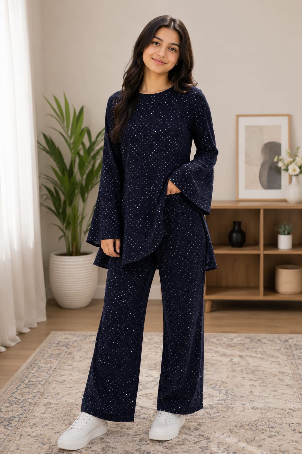 LADIES FANSY TROUSER SUIT